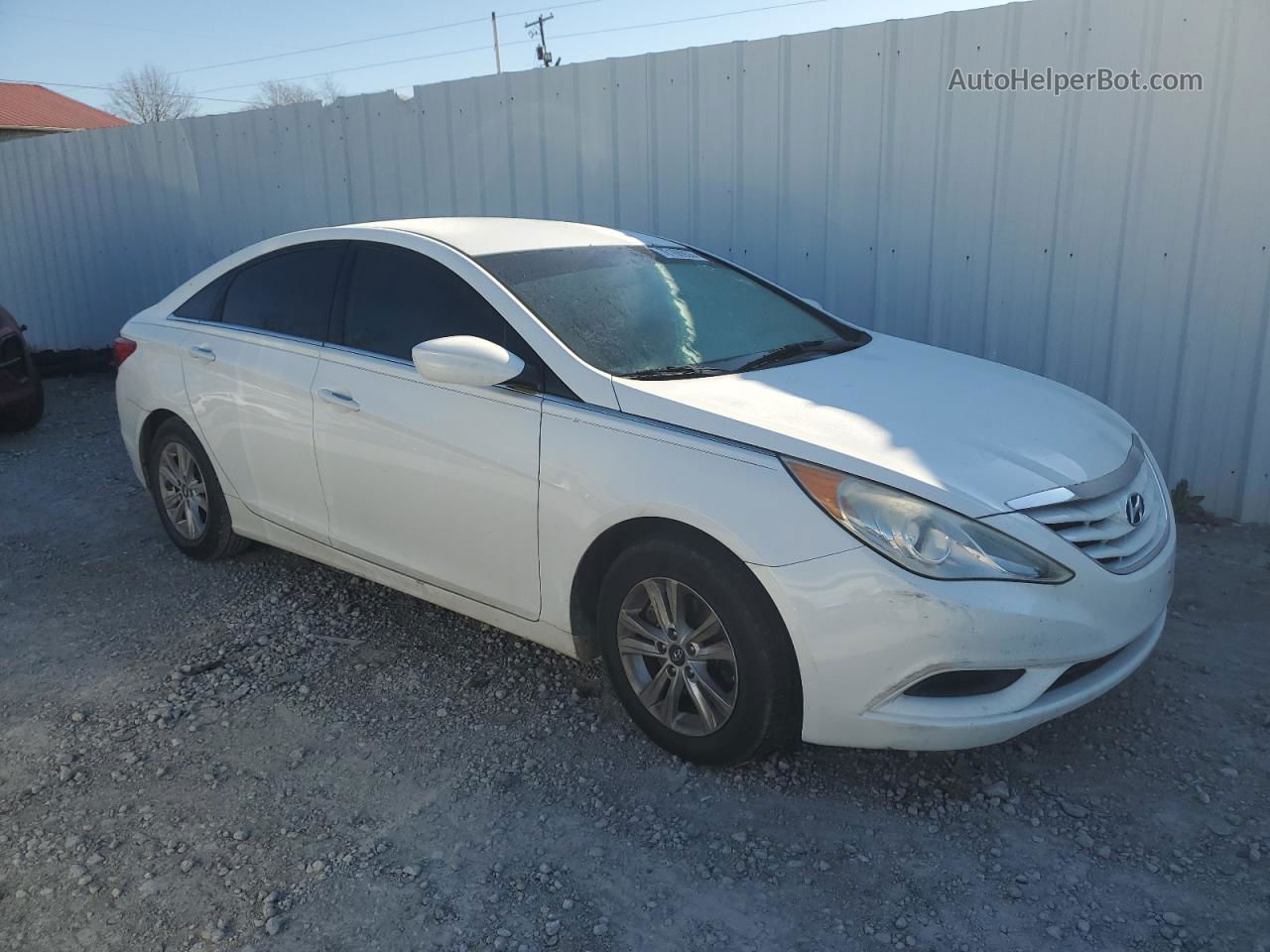 2012 Hyundai Sonata Gls White vin: 5NPEB4AC1CH327319