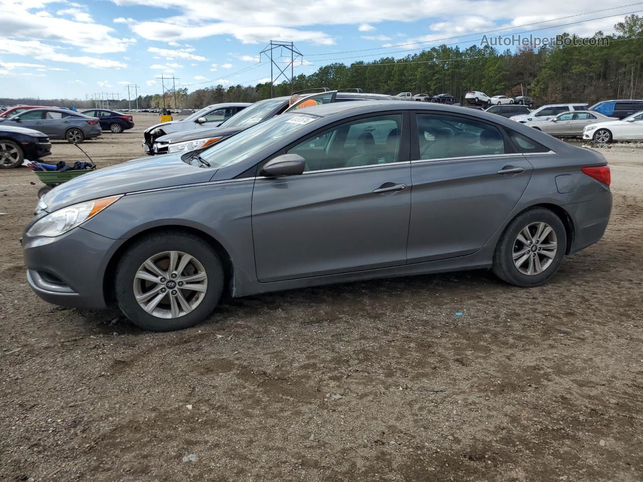 2012 Hyundai Sonata Gls Gray vin: 5NPEB4AC1CH407817