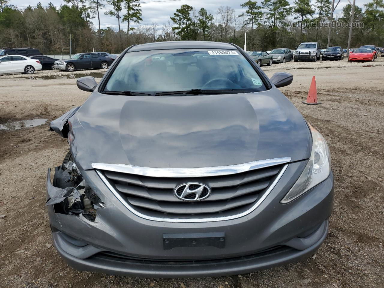 2012 Hyundai Sonata Gls Gray vin: 5NPEB4AC1CH407817