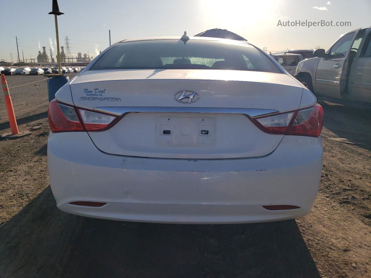 2012 Hyundai Sonata Gls White vin: 5NPEB4AC1CH435326