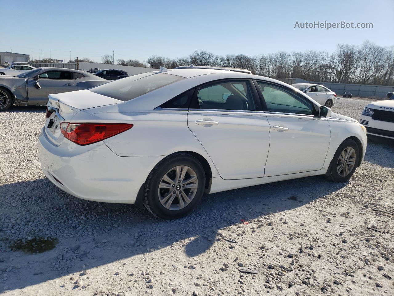 2013 Hyundai Sonata Gls White vin: 5NPEB4AC1DH520295