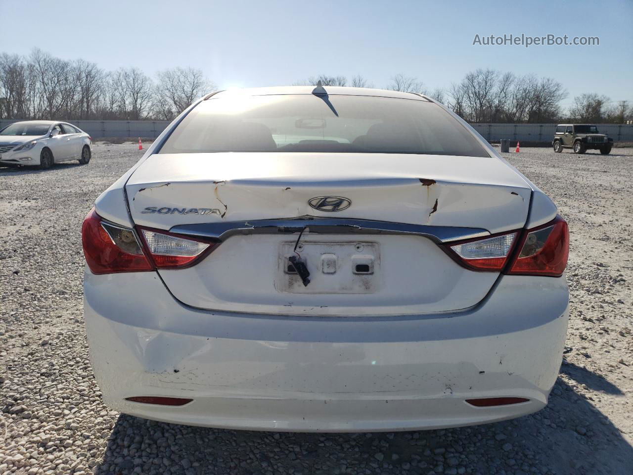 2013 Hyundai Sonata Gls Белый vin: 5NPEB4AC1DH520295