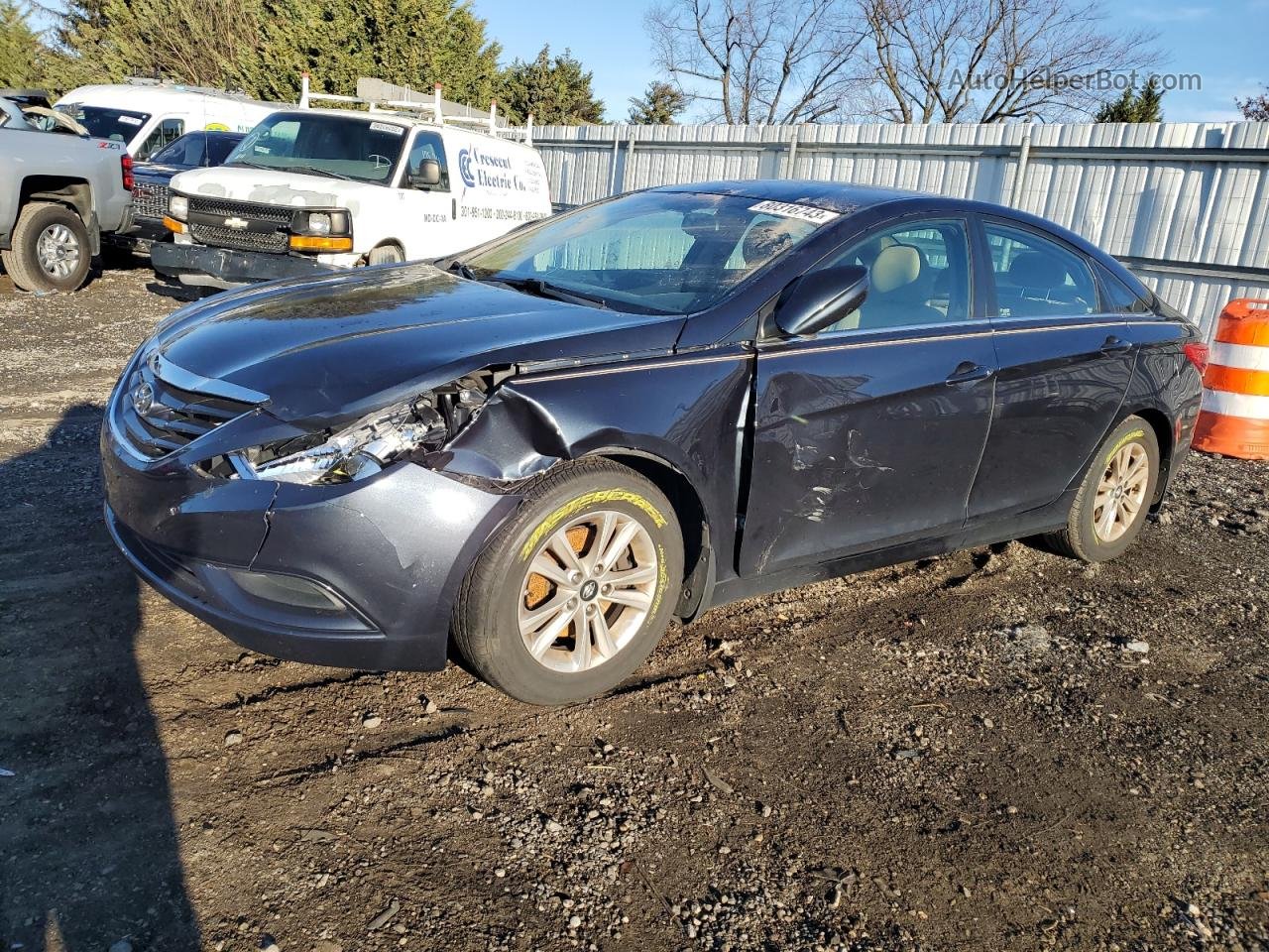 2013 Hyundai Sonata Gls Blue vin: 5NPEB4AC1DH611275