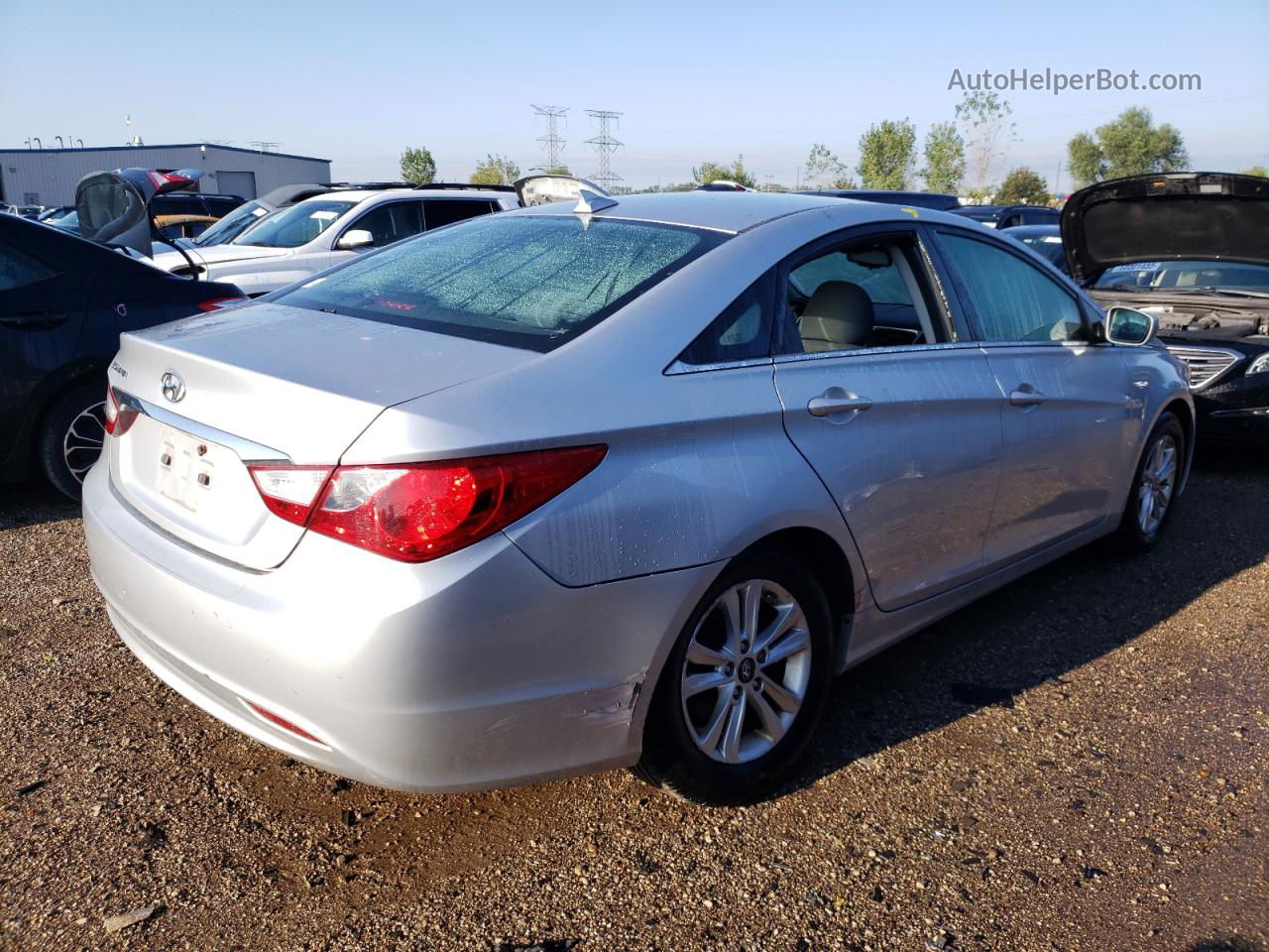 2013 Hyundai Sonata Gls Silver vin: 5NPEB4AC1DH645734