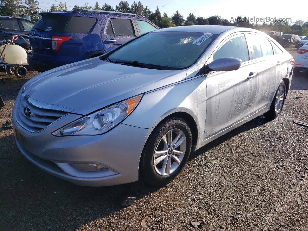 2013 Hyundai Sonata Gls Silver vin: 5NPEB4AC1DH645734