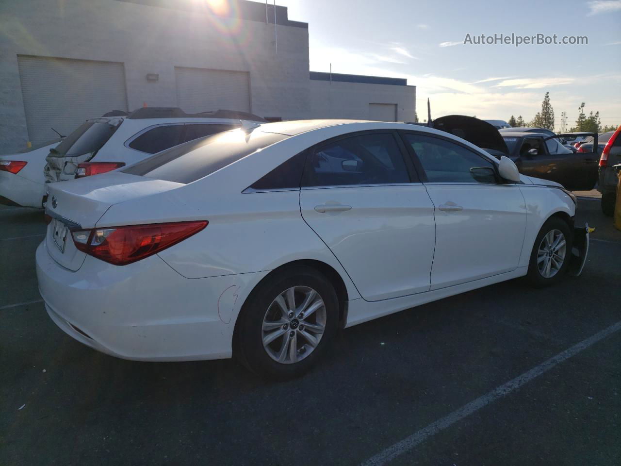 2013 Hyundai Sonata Gls White vin: 5NPEB4AC1DH709450