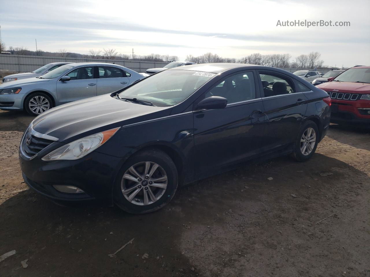 2013 Hyundai Sonata Gls Black vin: 5NPEB4AC1DH727205