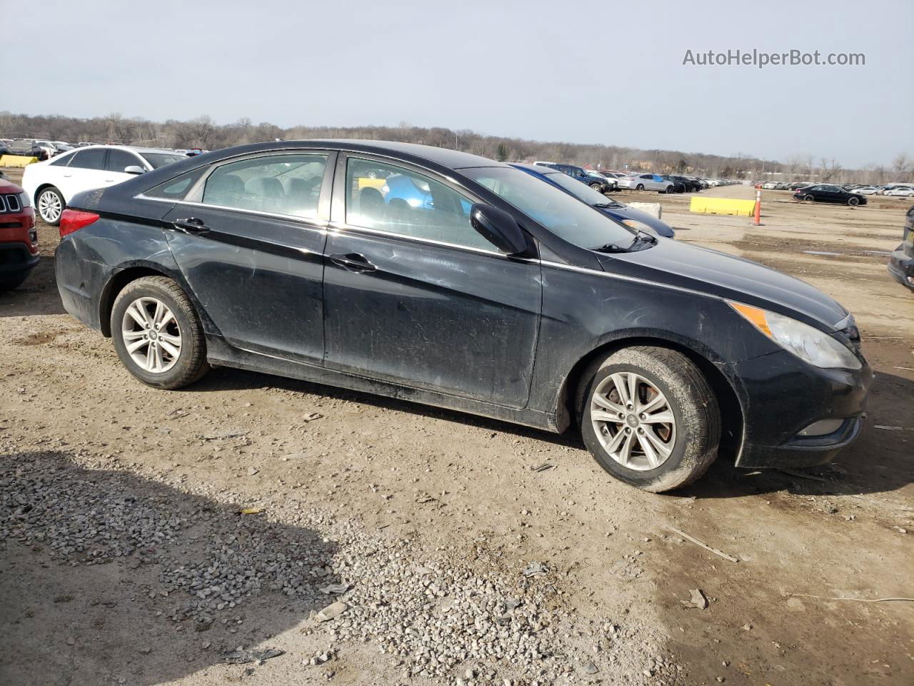 2013 Hyundai Sonata Gls Black vin: 5NPEB4AC1DH727205