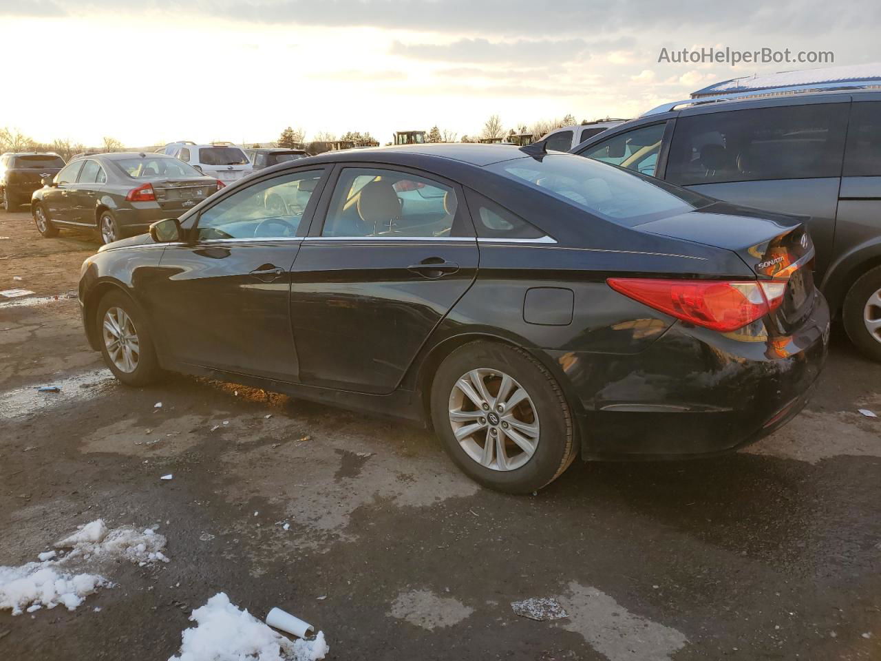 2012 Hyundai Sonata Gls Черный vin: 5NPEB4AC2CH345392