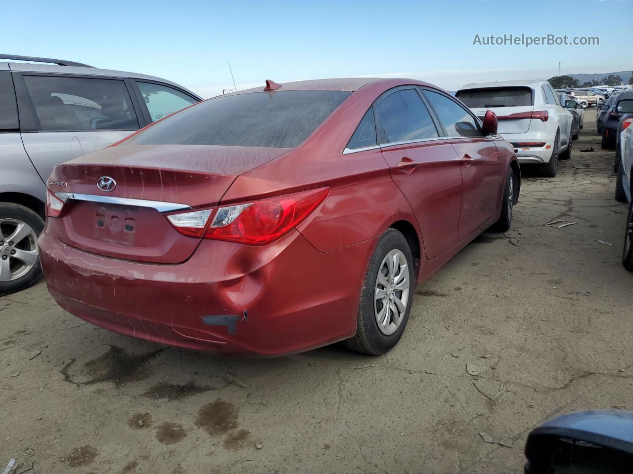 2012 Hyundai Sonata Gls Maroon vin: 5NPEB4AC2CH417031