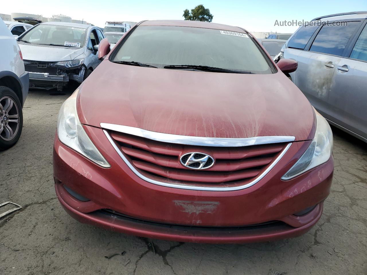 2012 Hyundai Sonata Gls Maroon vin: 5NPEB4AC2CH417031