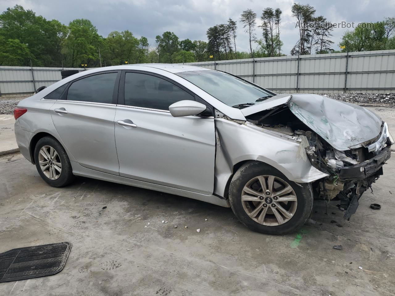 2012 Hyundai Sonata Gls Silver vin: 5NPEB4AC2CH419393