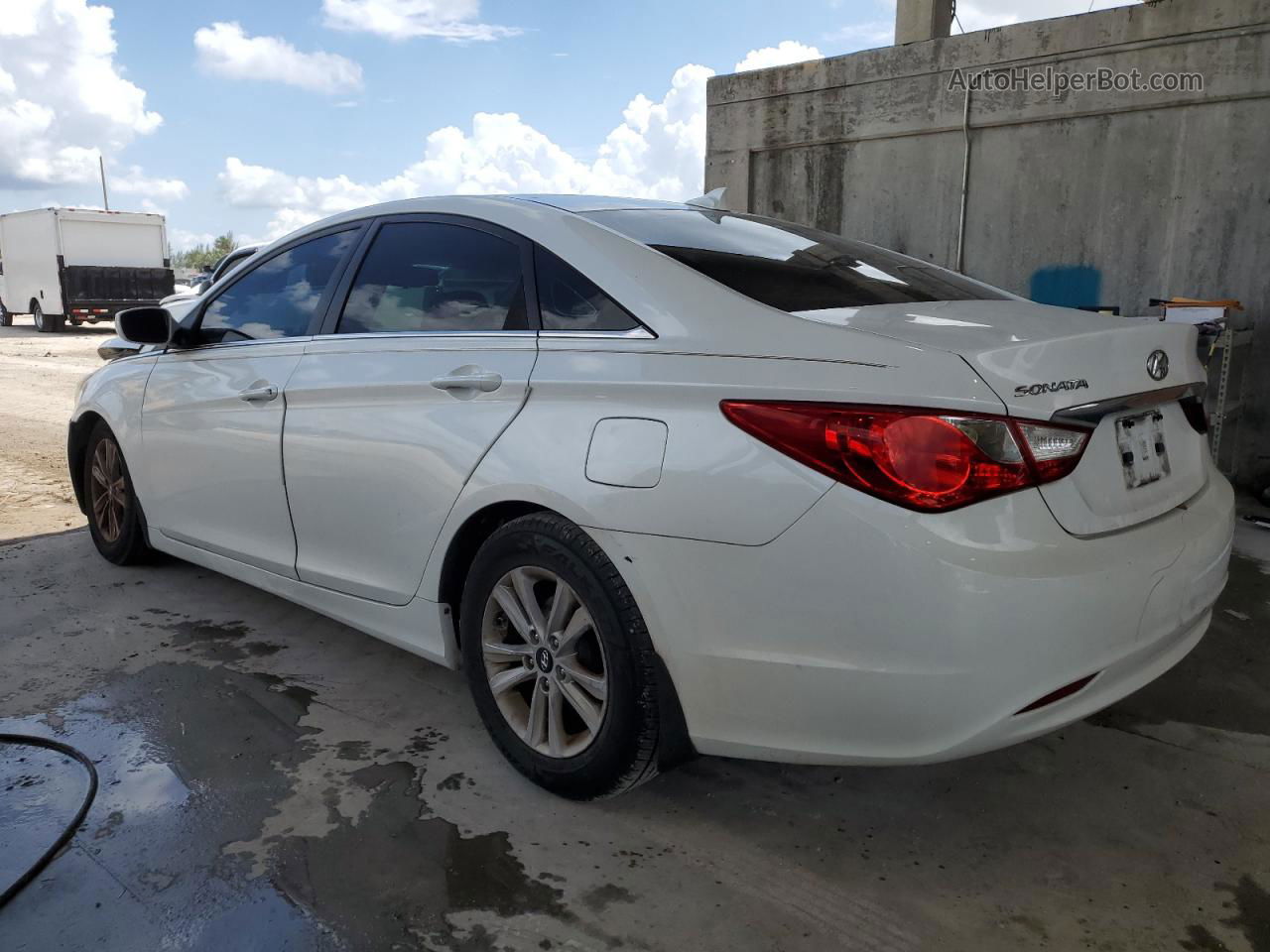 2012 Hyundai Sonata Gls White vin: 5NPEB4AC2CH441748