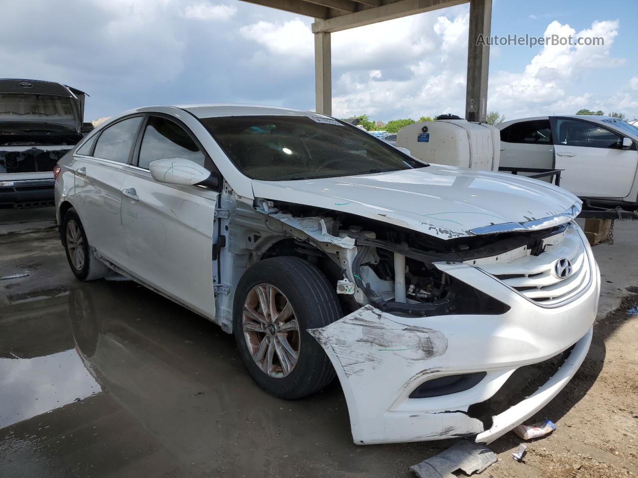 2012 Hyundai Sonata Gls White vin: 5NPEB4AC2CH441748