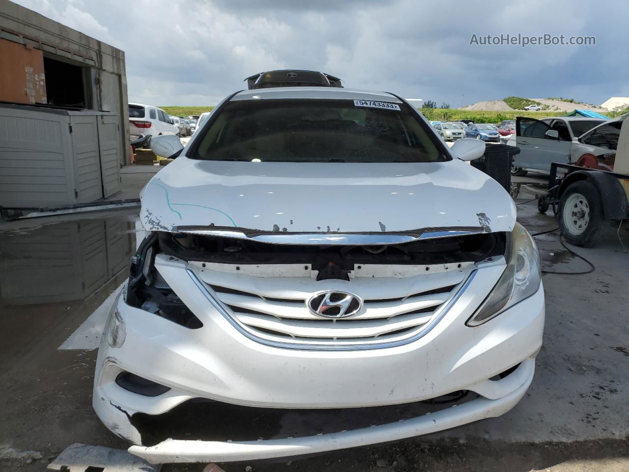 2012 Hyundai Sonata Gls White vin: 5NPEB4AC2CH441748