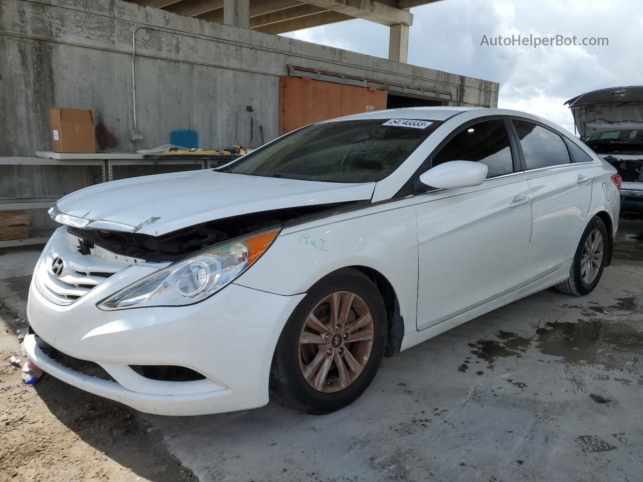 2012 Hyundai Sonata Gls White vin: 5NPEB4AC2CH441748