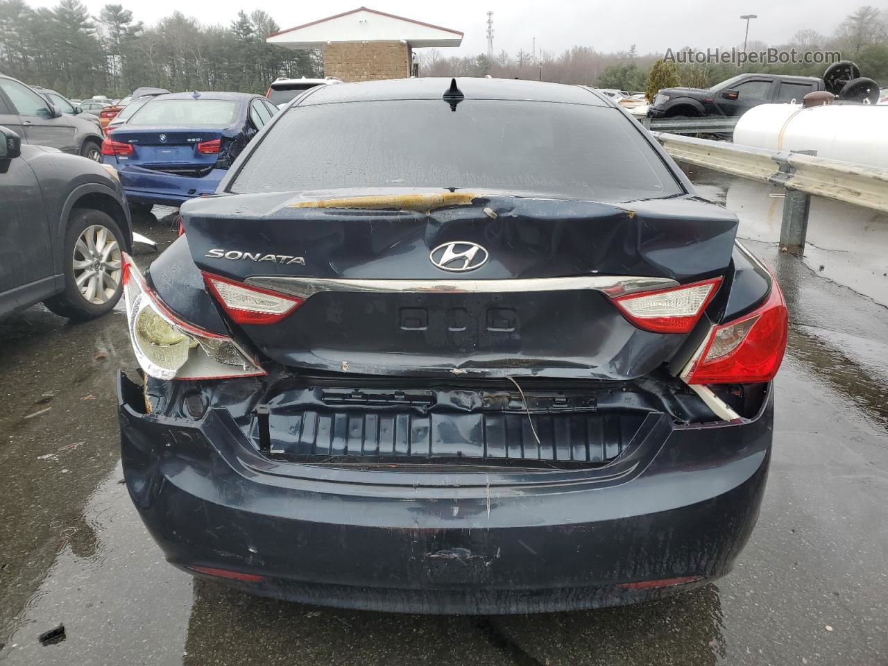 2012 Hyundai Sonata Gls Синий vin: 5NPEB4AC2CH490237