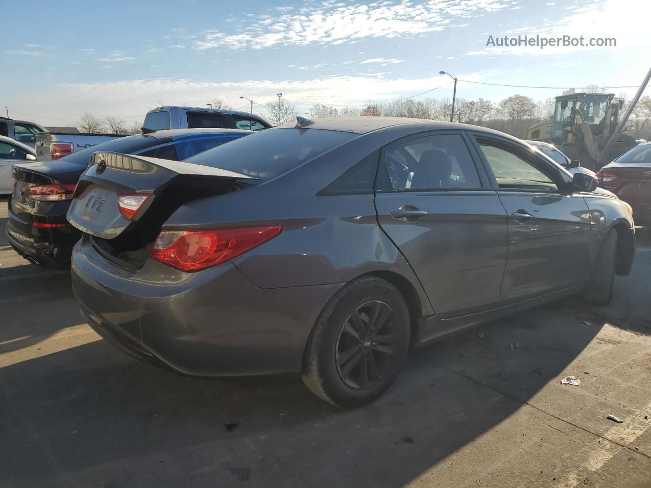 2013 Hyundai Sonata Gls Gray vin: 5NPEB4AC2DH505367