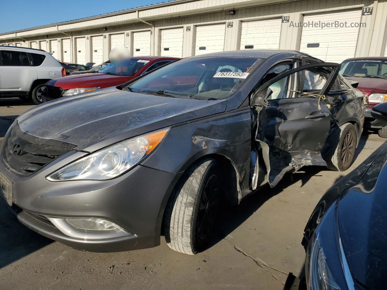 2013 Hyundai Sonata Gls Серый vin: 5NPEB4AC2DH505367