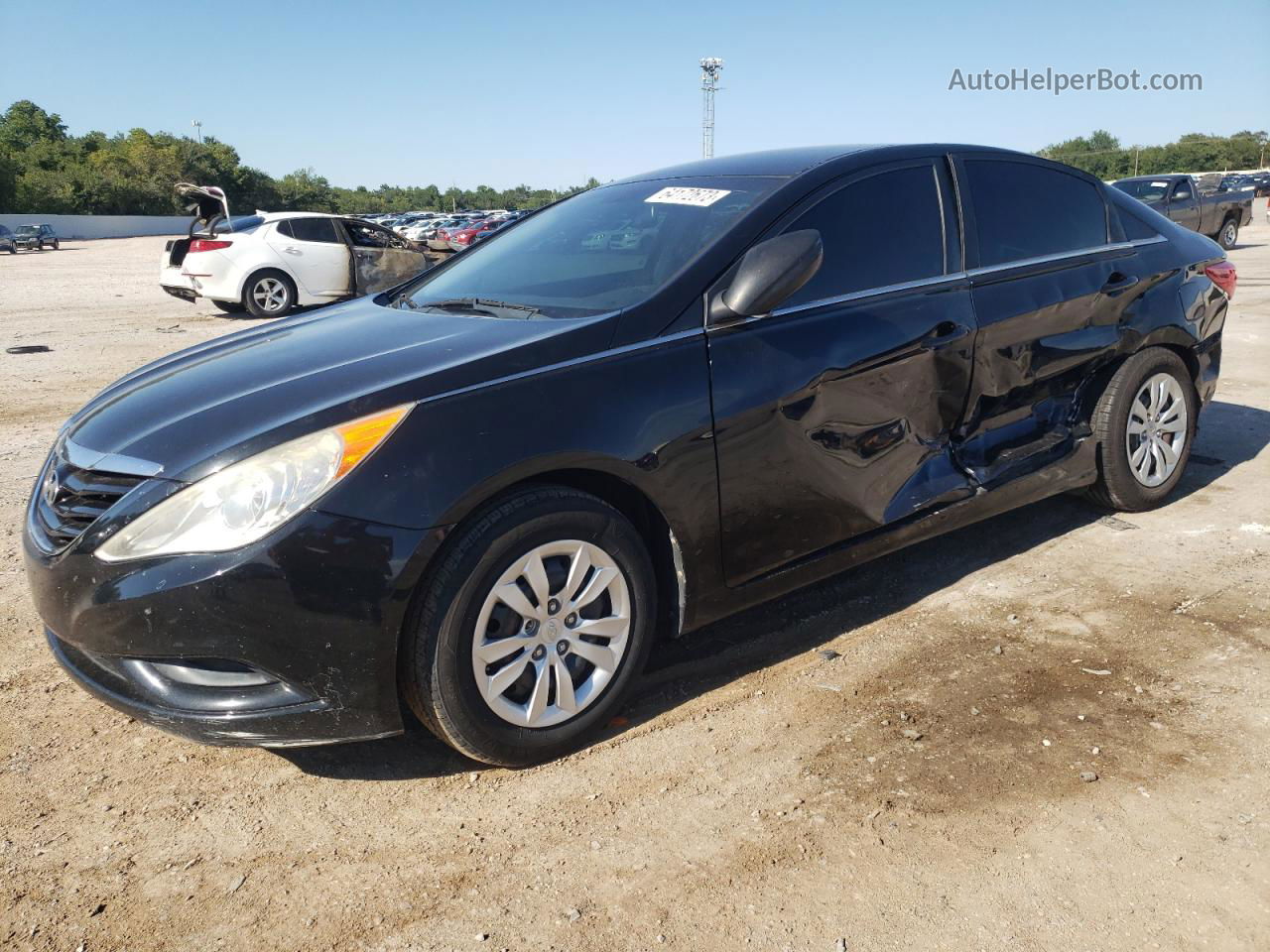 2013 Hyundai Sonata Gls Black vin: 5NPEB4AC2DH554665