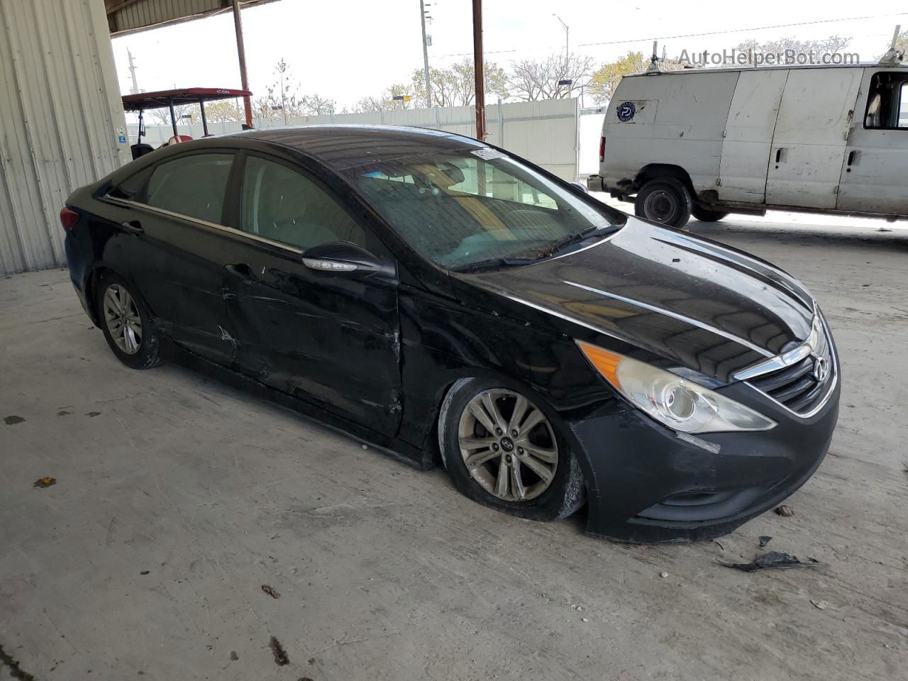 2014 Hyundai Sonata Gls Black vin: 5NPEB4AC2EH898353