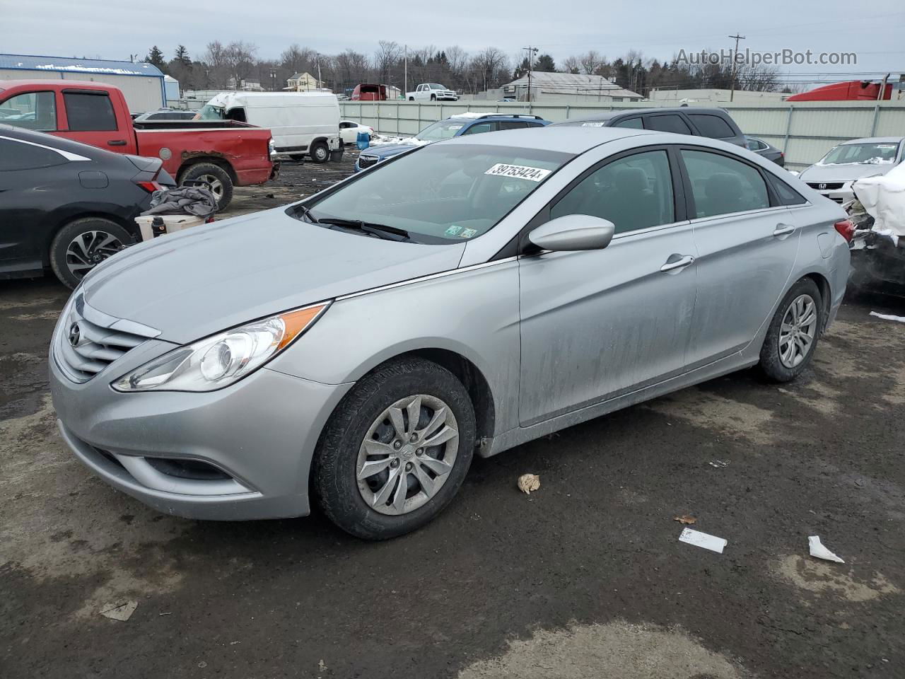 2012 Hyundai Sonata Gls Silver vin: 5NPEB4AC3CH331064