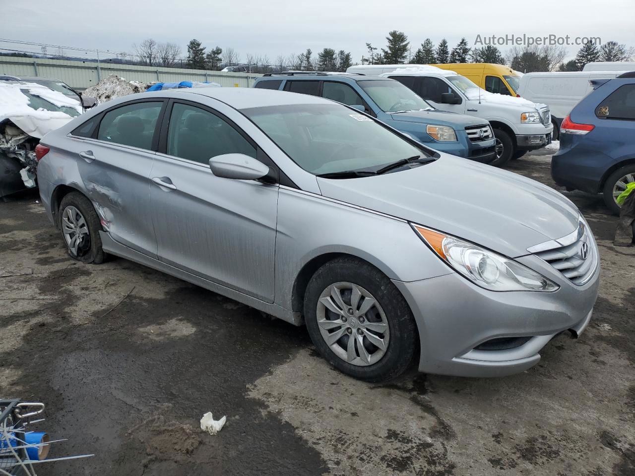 2012 Hyundai Sonata Gls Silver vin: 5NPEB4AC3CH331064