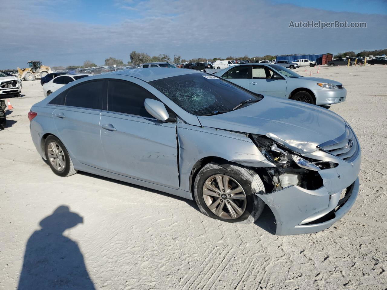 2012 Hyundai Sonata Gls Silver vin: 5NPEB4AC3CH403896