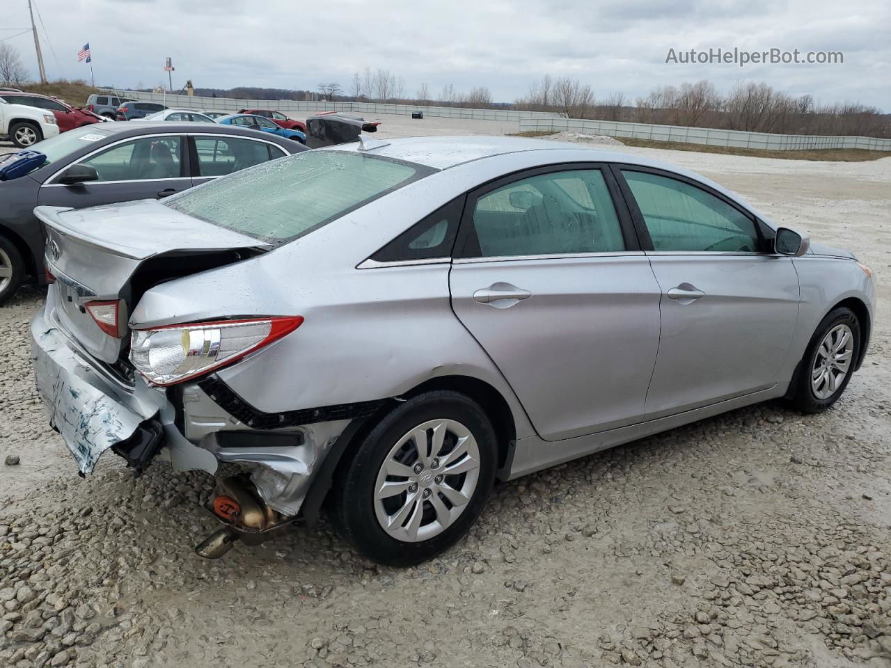 2012 Hyundai Sonata Gls Silver vin: 5NPEB4AC3CH407205