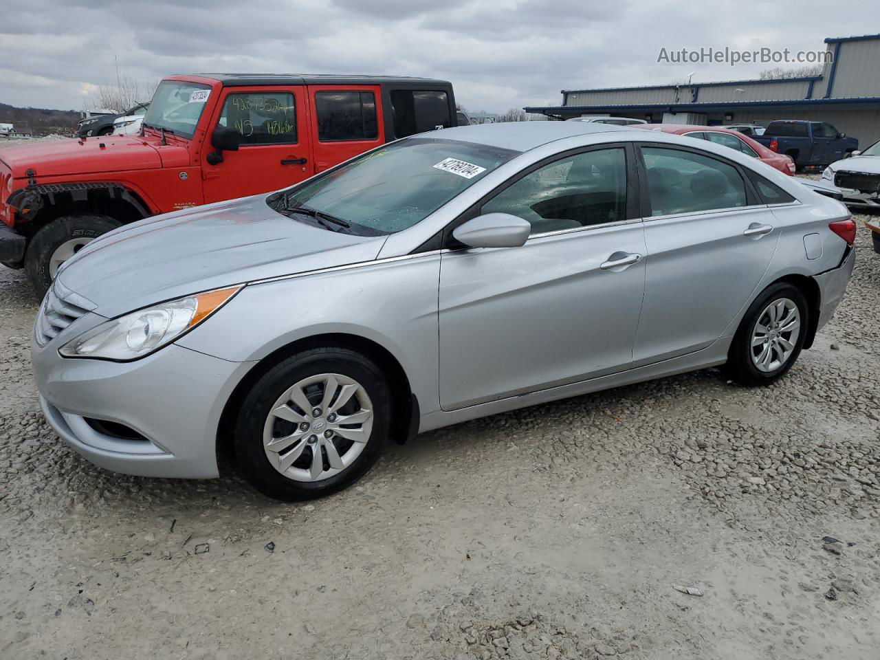 2012 Hyundai Sonata Gls Silver vin: 5NPEB4AC3CH407205