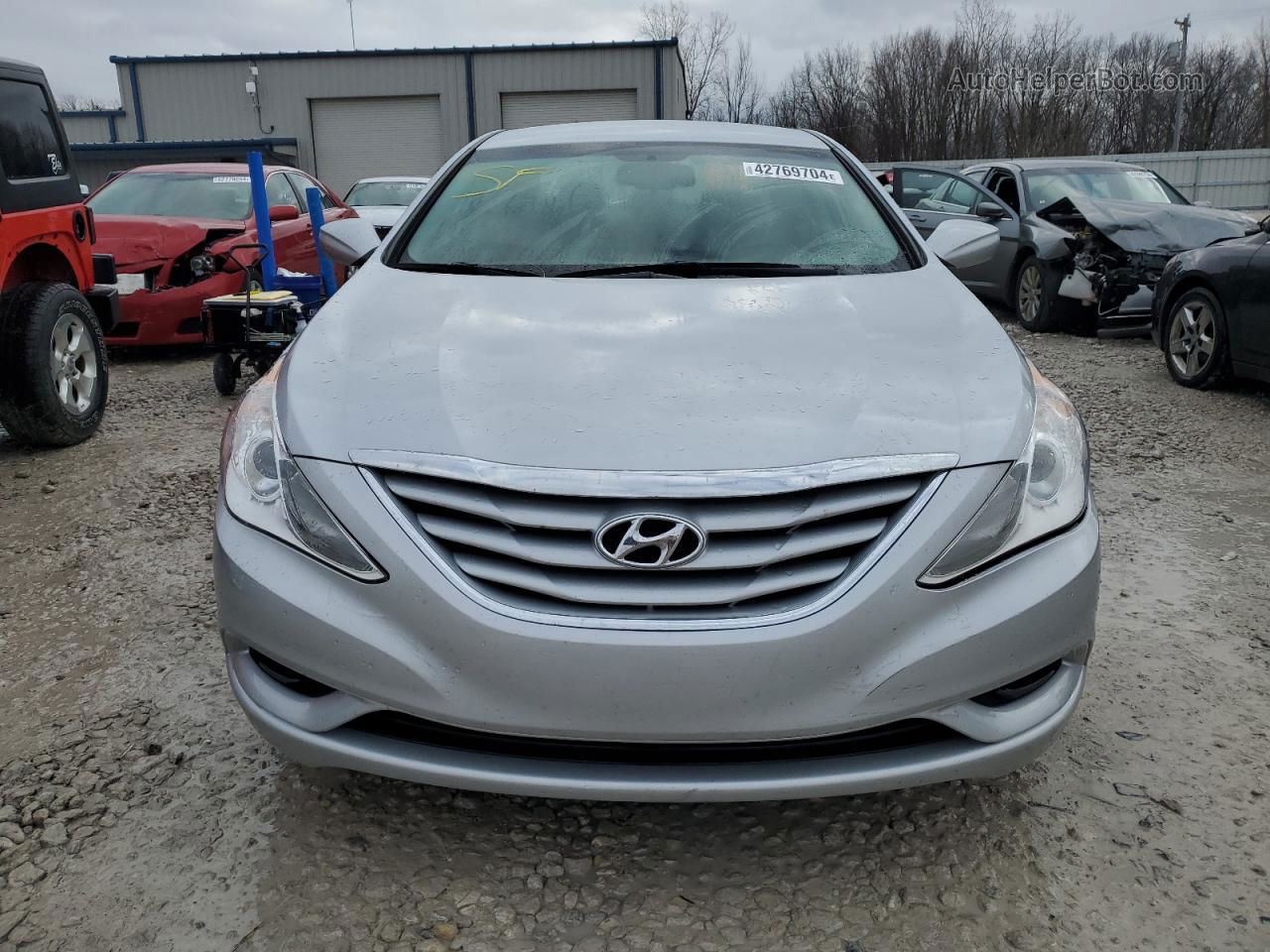 2012 Hyundai Sonata Gls Silver vin: 5NPEB4AC3CH407205