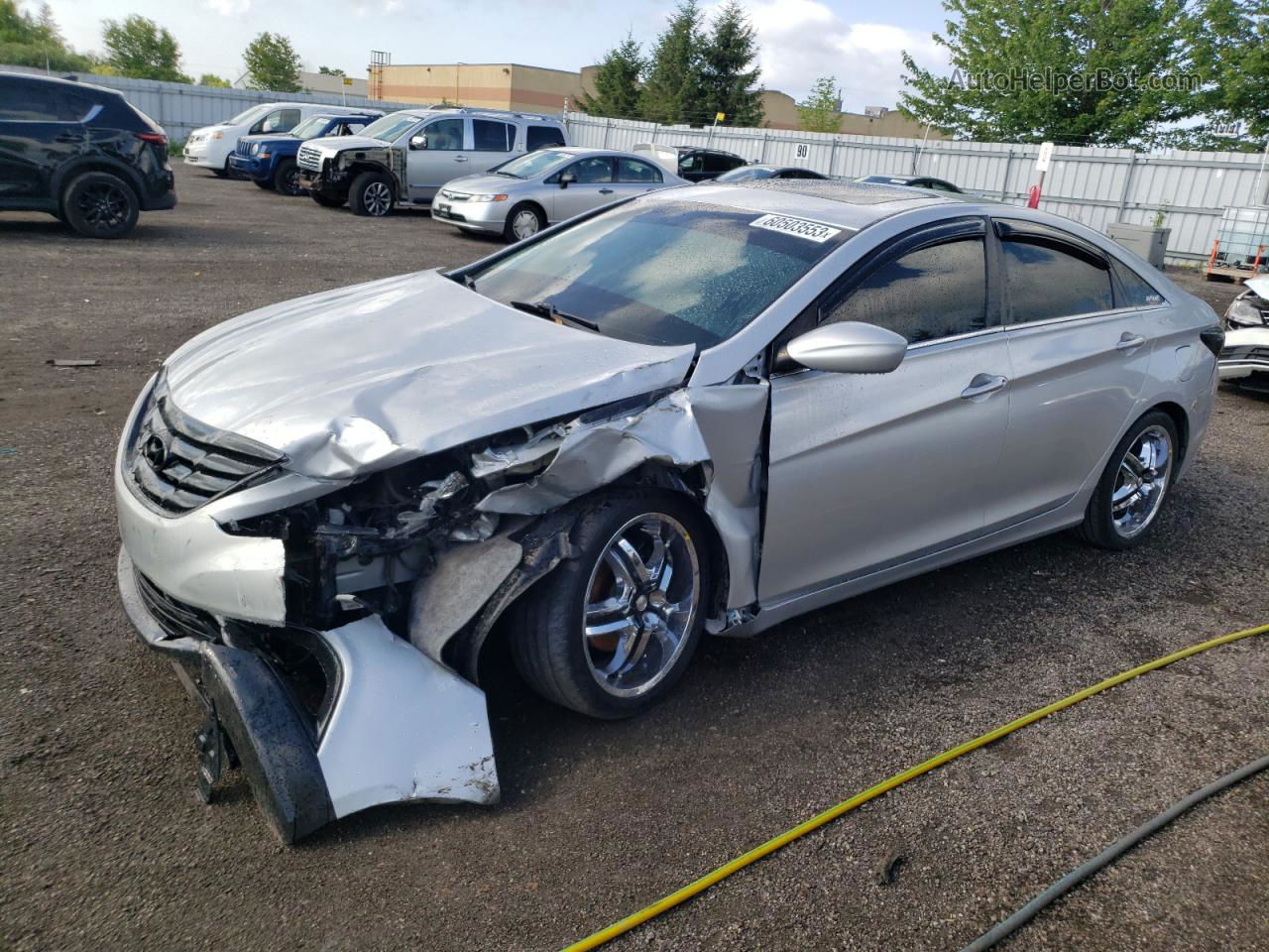 2012 Hyundai Sonata Gls Silver vin: 5NPEB4AC3CH475973