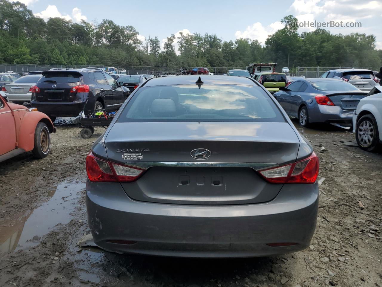 2012 Hyundai Sonata Gls Серый vin: 5NPEB4AC3CH481983