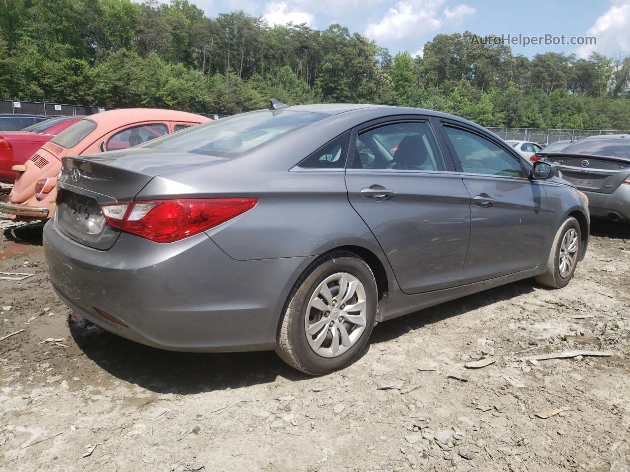 2012 Hyundai Sonata Gls Серый vin: 5NPEB4AC3CH481983