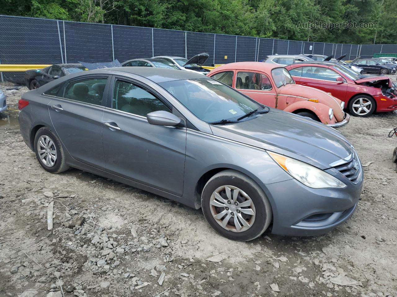 2012 Hyundai Sonata Gls Gray vin: 5NPEB4AC3CH481983