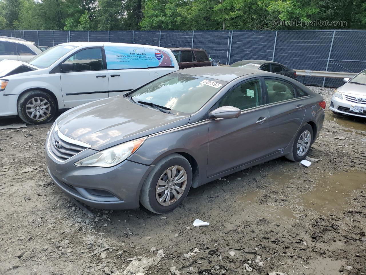 2012 Hyundai Sonata Gls Gray vin: 5NPEB4AC3CH481983