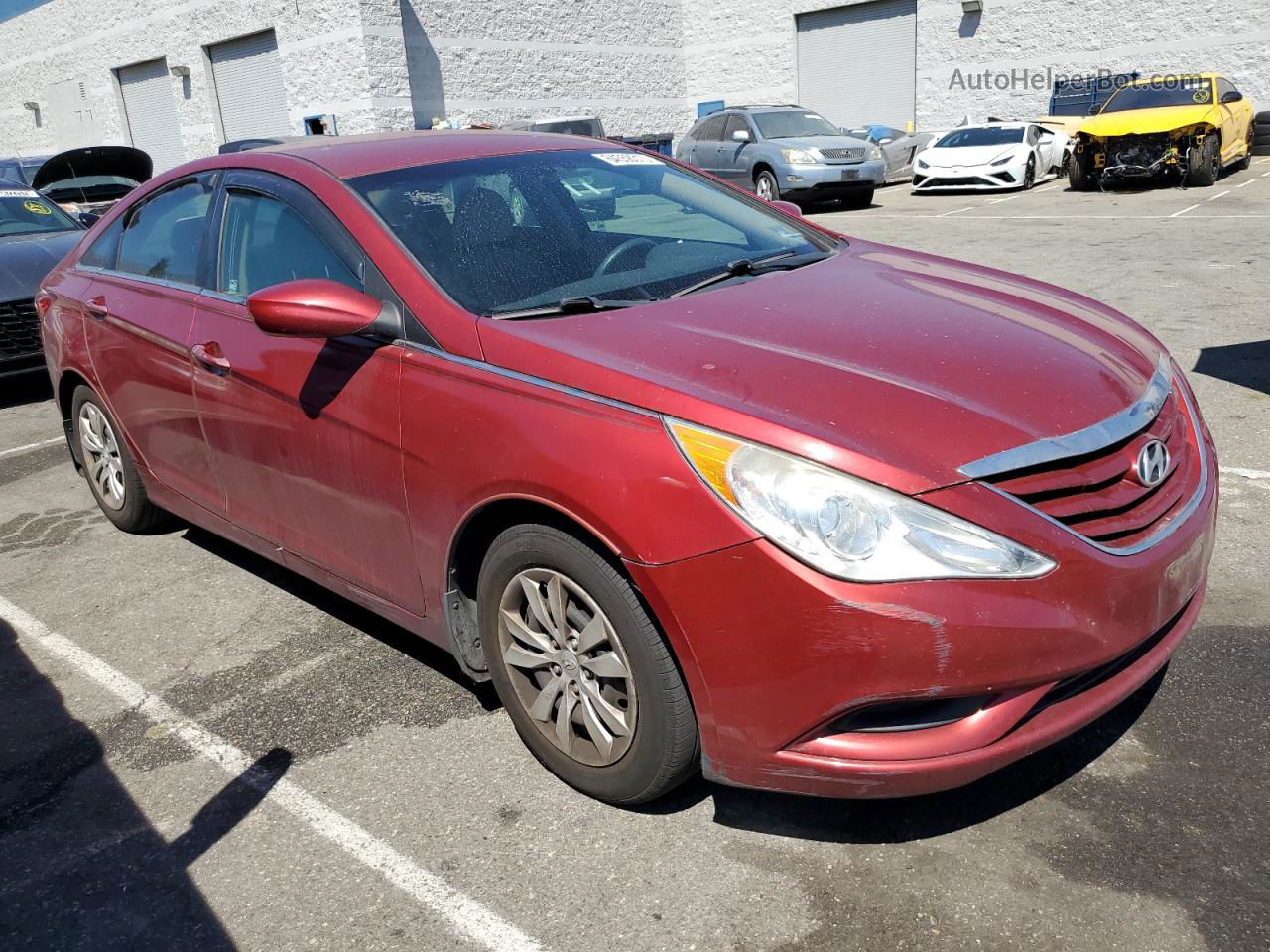 2012 Hyundai Sonata Gls Красный vin: 5NPEB4AC3CH486746