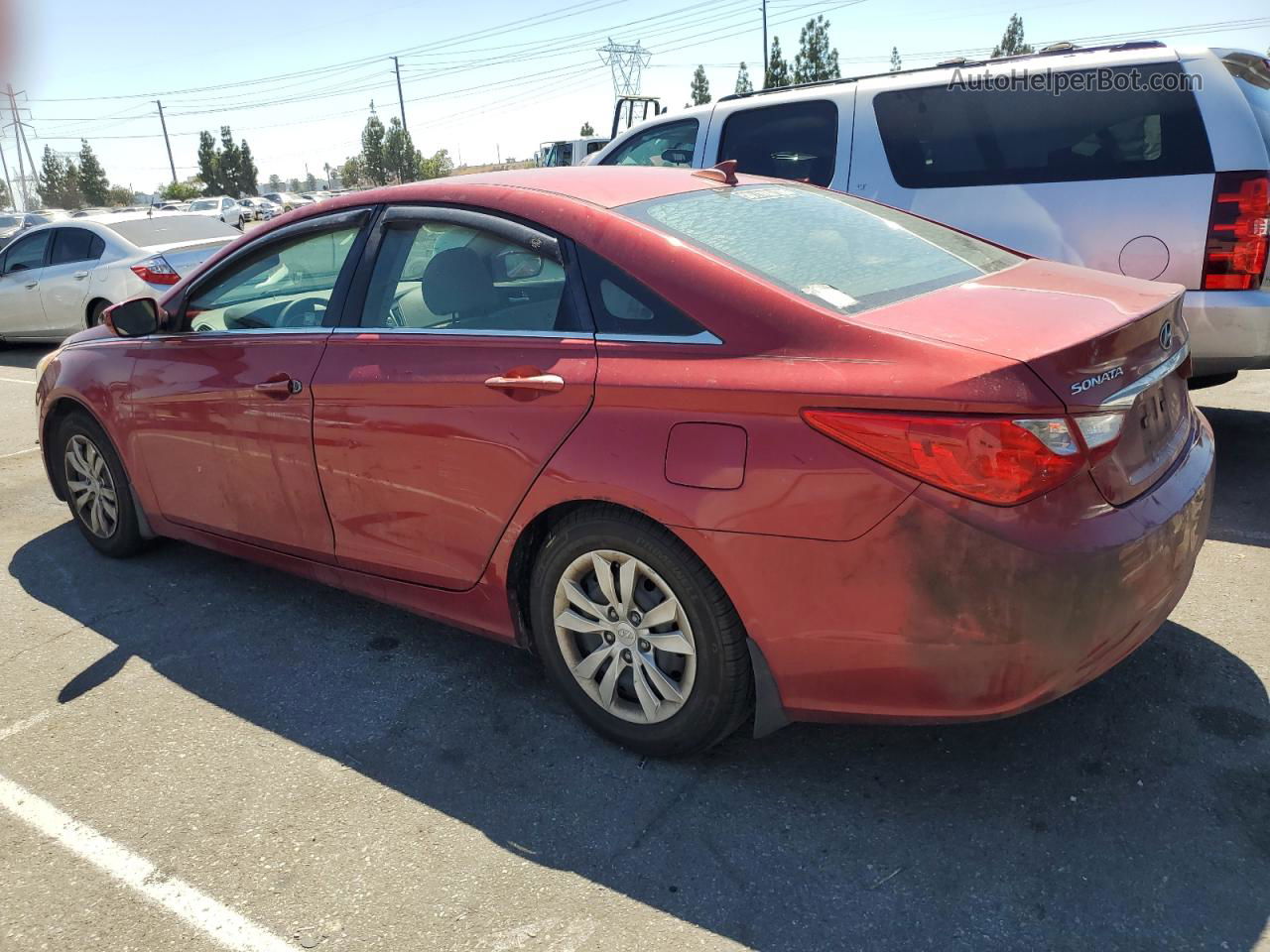 2012 Hyundai Sonata Gls Red vin: 5NPEB4AC3CH486746