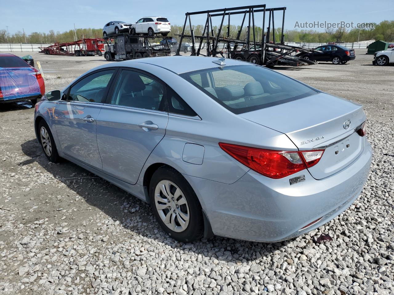 2012 Hyundai Sonata Gls Silver vin: 5NPEB4AC3CH499531