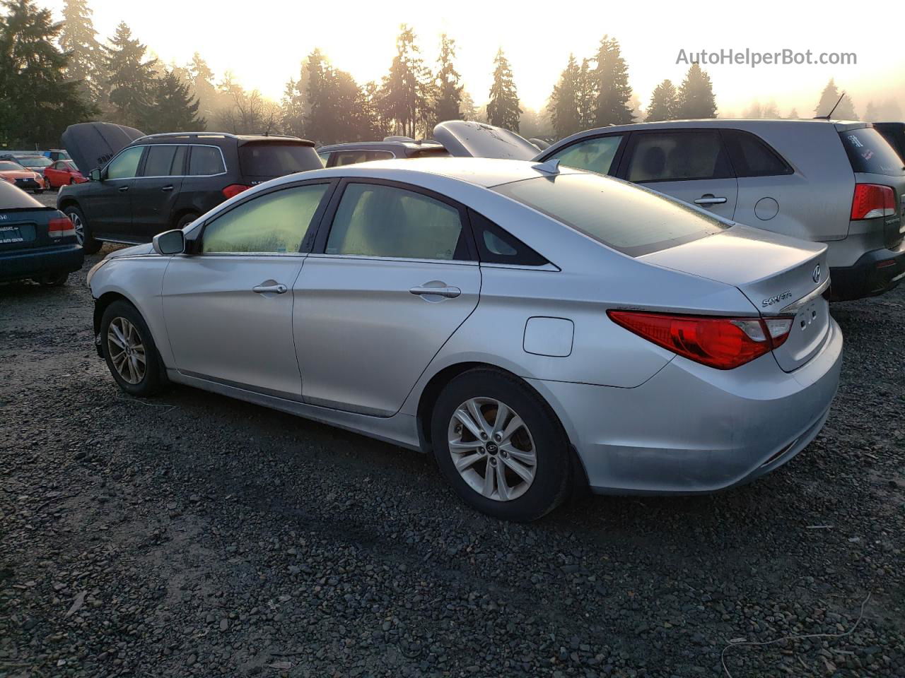 2013 Hyundai Sonata Gls Silver vin: 5NPEB4AC3DH542492