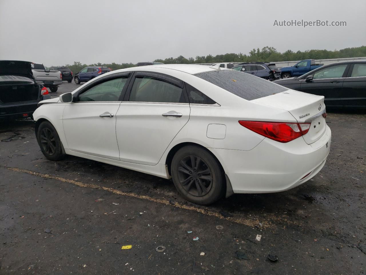 2013 Hyundai Sonata Gls White vin: 5NPEB4AC3DH553167