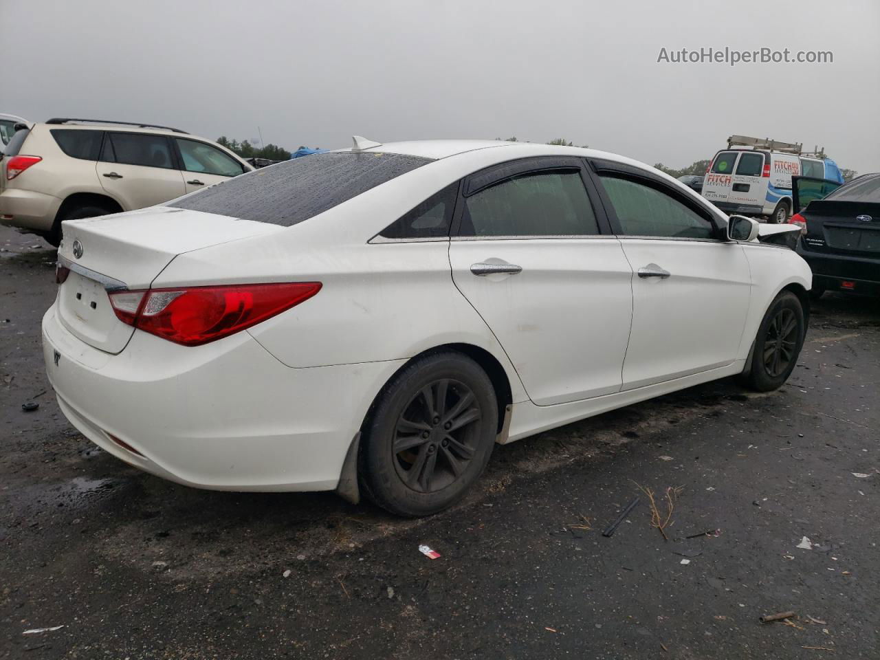 2013 Hyundai Sonata Gls White vin: 5NPEB4AC3DH553167