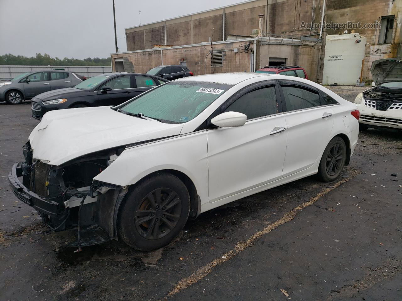 2013 Hyundai Sonata Gls White vin: 5NPEB4AC3DH553167