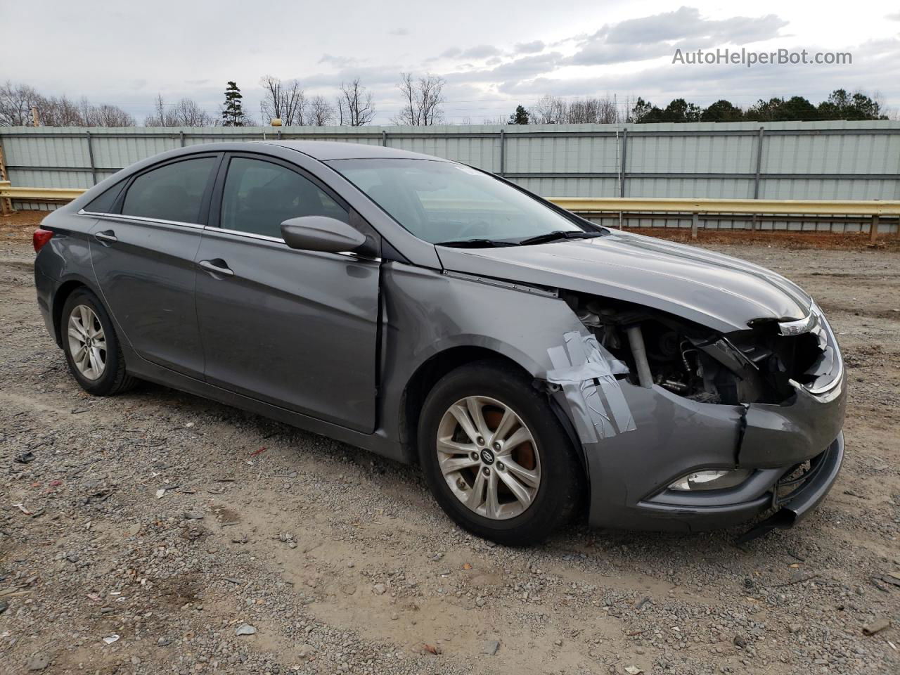 2013 Hyundai Sonata Gls Gray vin: 5NPEB4AC3DH620530