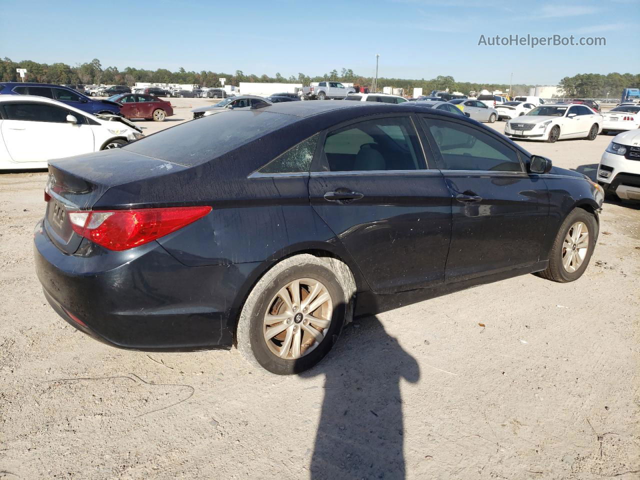 2013 Hyundai Sonata Gls Синий vin: 5NPEB4AC3DH697530