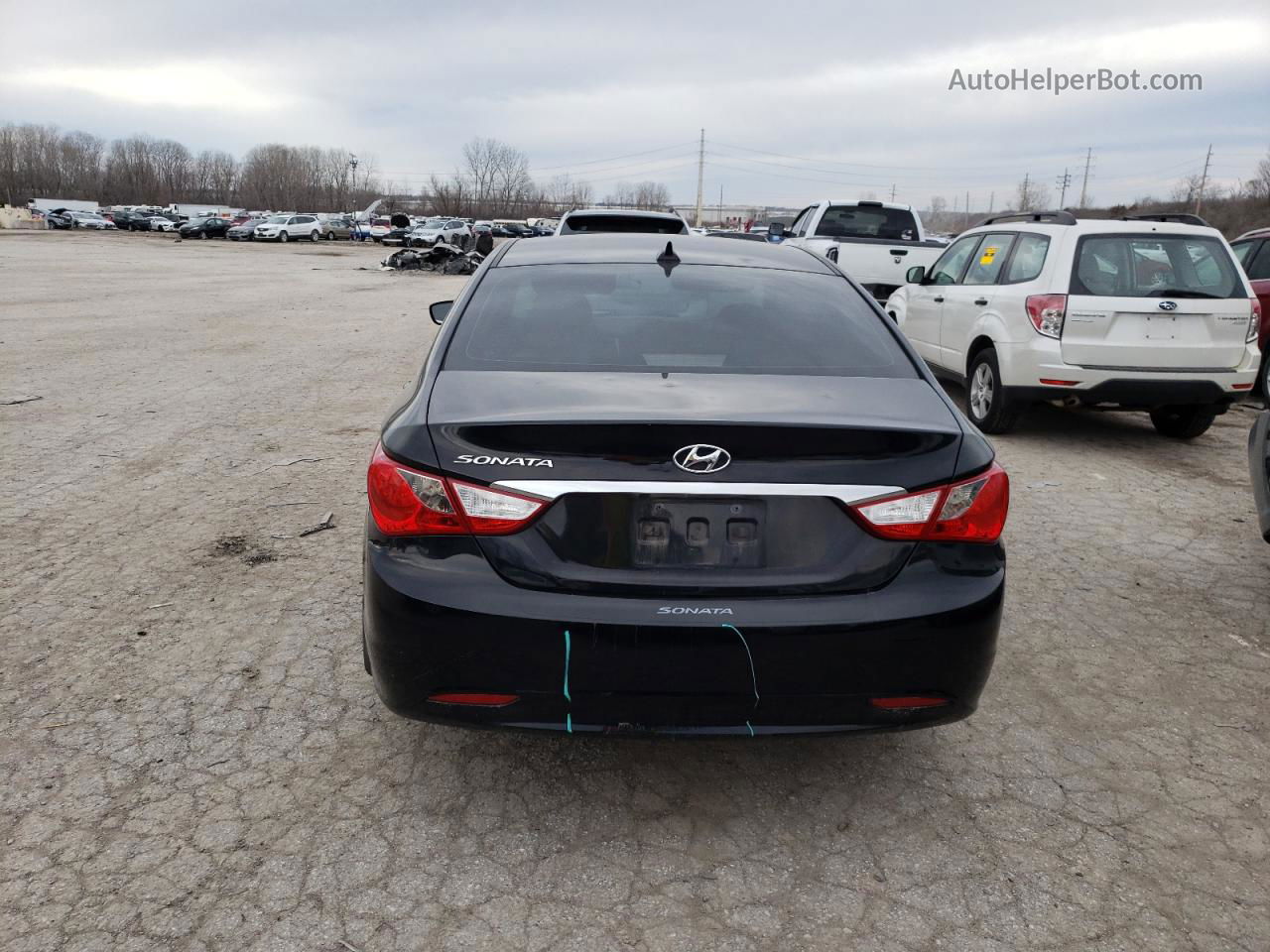 2013 Hyundai Sonata Gls Black vin: 5NPEB4AC3DH805225