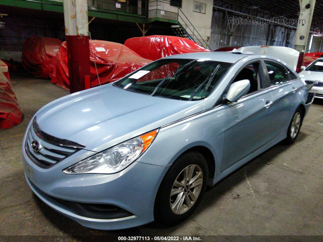 2014 Hyundai Sonata Gls Light Blue vin: 5NPEB4AC3EH847637