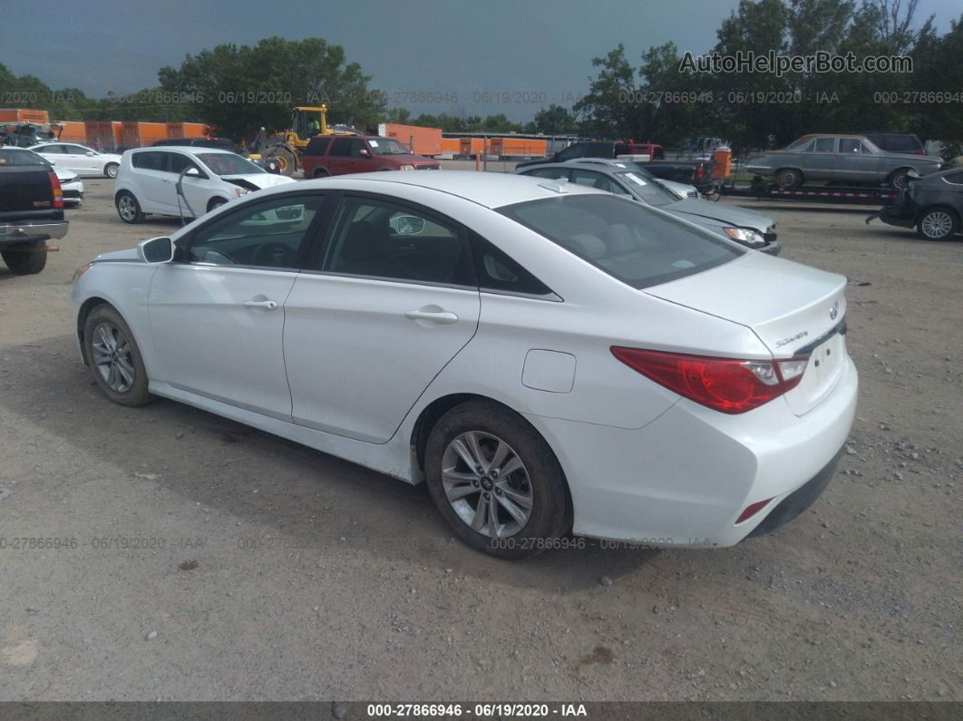 2014 Hyundai Sonata Gls White vin: 5NPEB4AC3EH859738