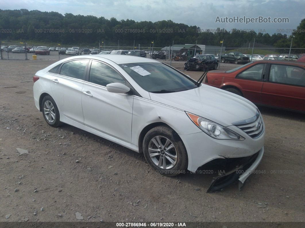 2014 Hyundai Sonata Gls White vin: 5NPEB4AC3EH859738