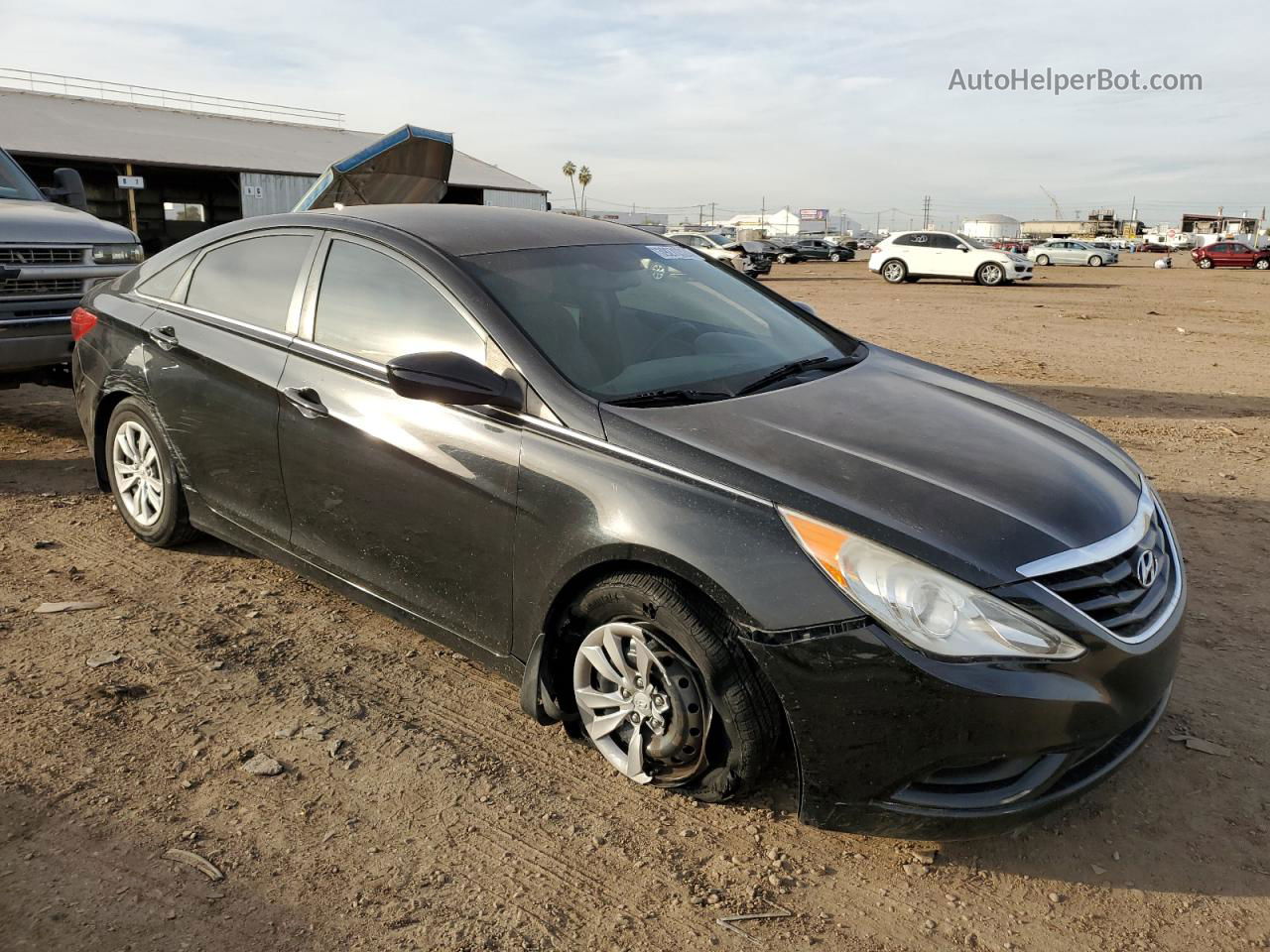 2012 Hyundai Sonata Gls Black vin: 5NPEB4AC4CH380998